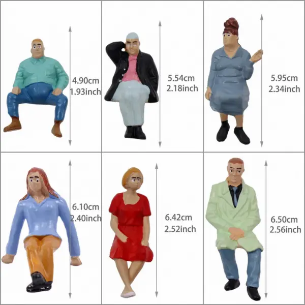 G Scale Model Seated Figures Set of 6 or 12 - Image 2