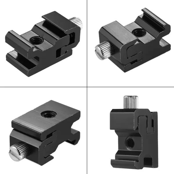 Aluminum Cold Shoe Flash Light Holder - Image 4