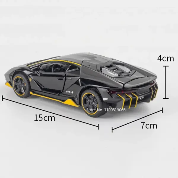 1:32 Lambo LP770-4 Alloy Model Car - Image 6