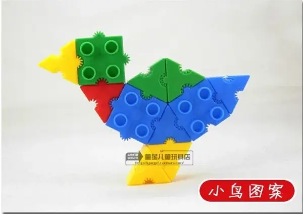 Large Gear Building Blocks Set Over 60 Pieces - Image 2