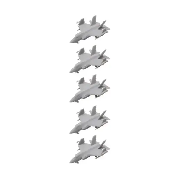 5PCS F-35C Stealth Fighter Model Airplanes - Image 11