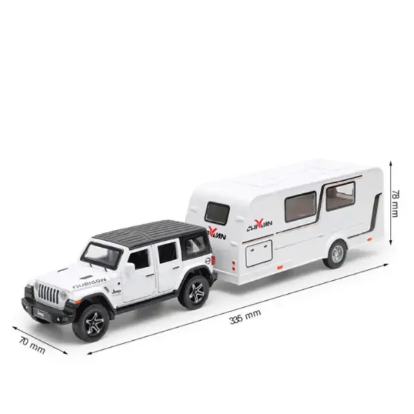 1/32 Alloy Diecast RV Trailer Car Model - Image 15