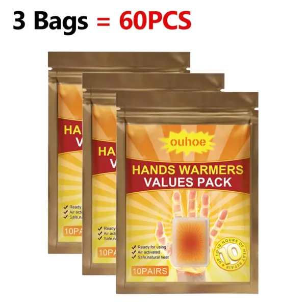 20-100pcs Long Lasting Self-Adhesive Hand Warmers - Image 8