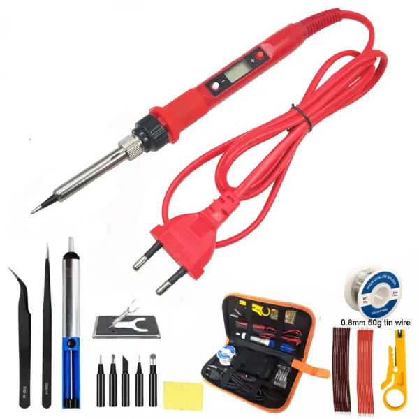 80W Adjustable Digital Soldering Iron Set - Image 11