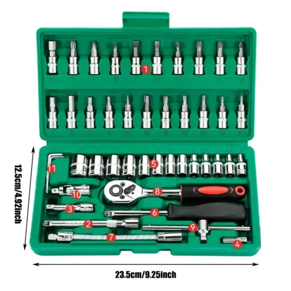 46pc 1/4 Inch Drive Socket Set - Image 4
