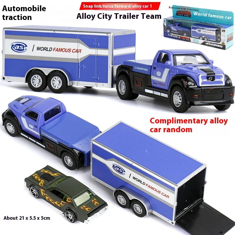 1:64 Alloy Diecast Double Decker Container Truck 30 1:64 Alloy Diecast Double Decker Container Truck - Image 30