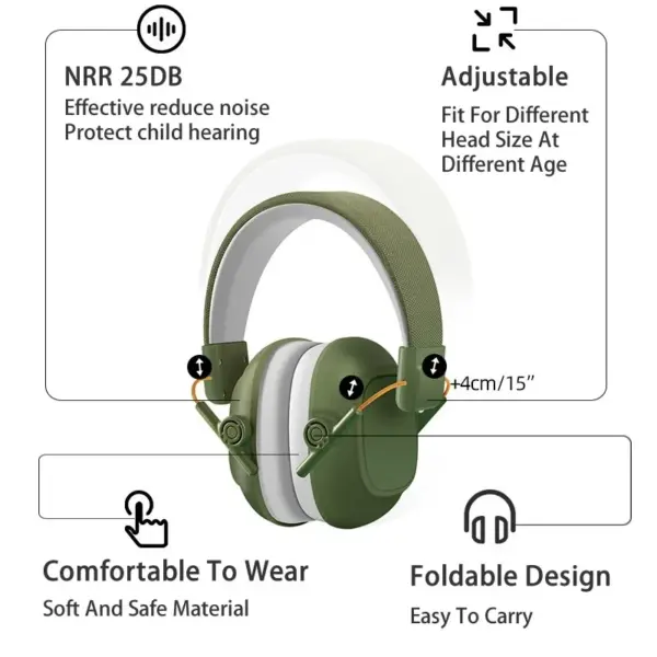 Adjustable Noise Cancelling Earmuffs for Kids - Image 2