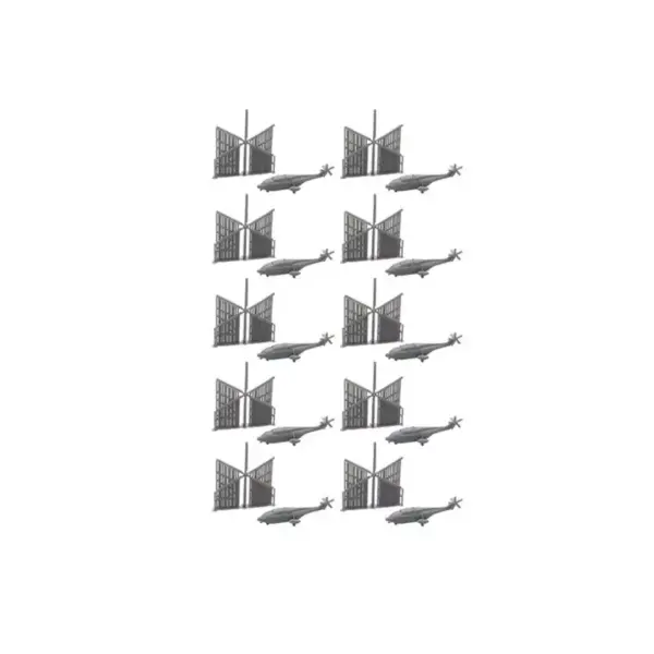 10 Sets Z-8 Helicopter Model Kits 1/2000 to 1/350 - Image 9