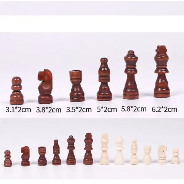 32 Wooden Chess Pieces Set for Enthusiasts - Image 9