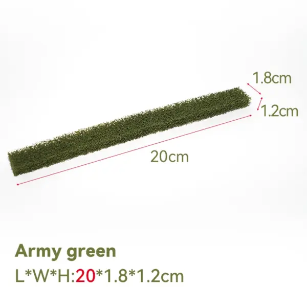 50cm 1m Green Shrub Strips Miniature Model - Image 21