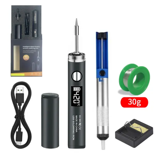 USB Soldering Iron 5V 8W with Battery - Image 11