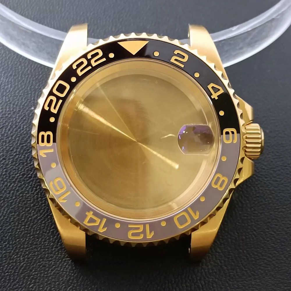 NH35 GMT Steel Watch Case 40.5mm Silver 19 NH35 GMT Steel Watch Case 40.5mm Silver - Image 19