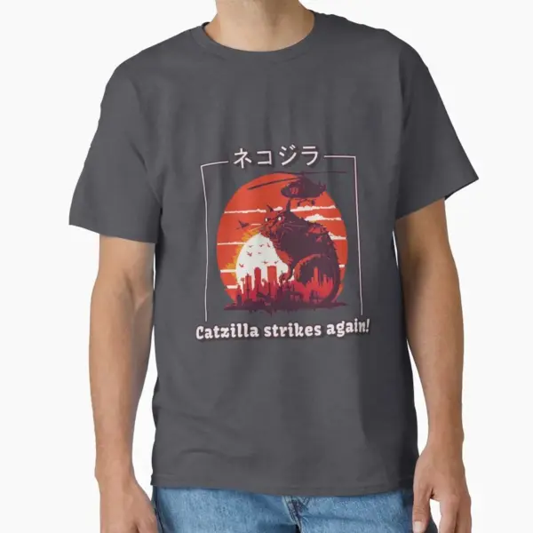 Catzilla Humorous T-Shirt for Adults - Image 13
