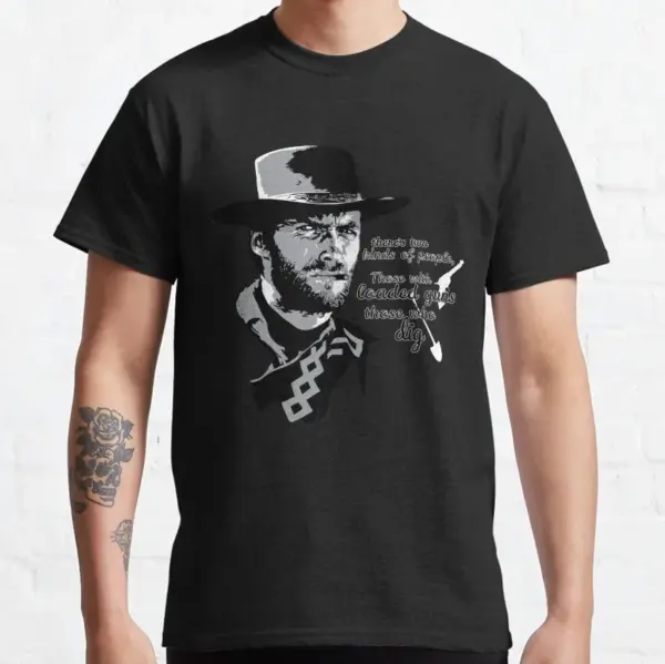 Clint Eastwood Vintage Cowboy T-Shirt for Men - Image 10