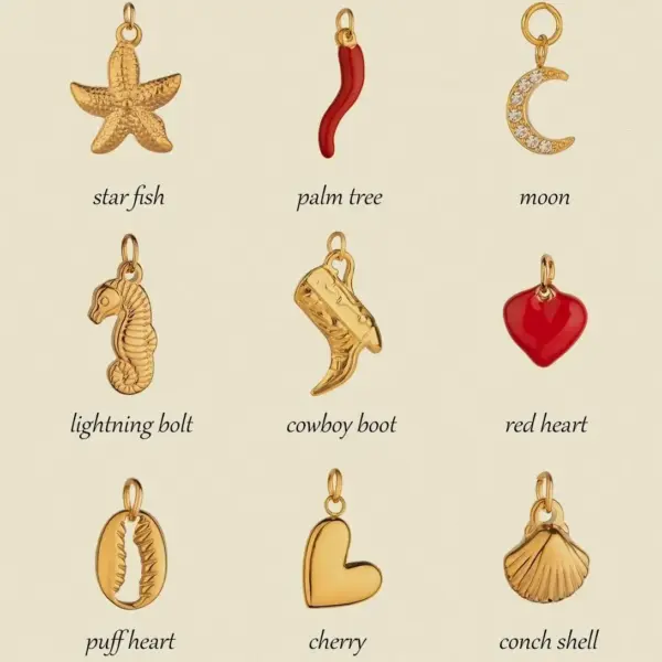 3PCS Stainless Steel Cute Jewelry Charms Set - Image 6