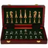 Deluxe Portable Wooden Checkerboard Set 30cm