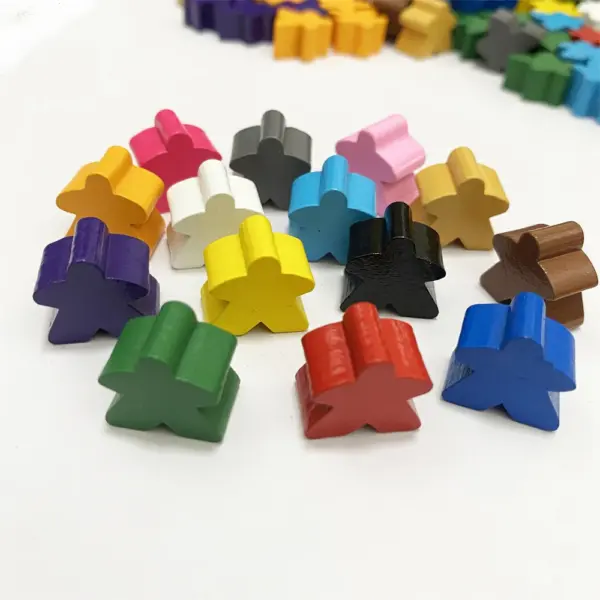 100PCS 16mm Wooden Meeples for Tabletop Games - Image 5