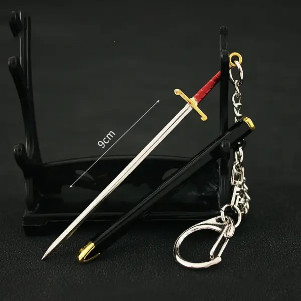 Roronoa Zoro Mini Keychain 9cm Metal Sword - Image 9