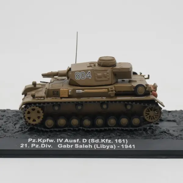 Ixo 1:72 Diecast Pz Kpfw IV Ausf D Tank Model - Image 5