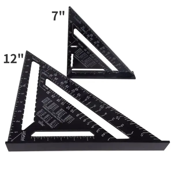 7-Inch Aluminum Alloy Triangle Ruler Tool