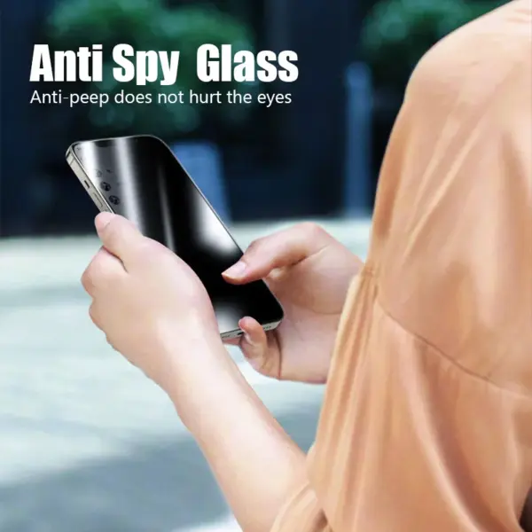 Privacy Glass for iPhone 14 13 12 11 Anti Spy - Image 3