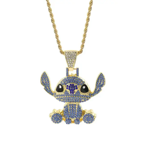 Kawaii Stitch Hip Hop Pendant Necklace - Image 8