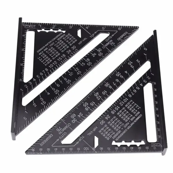 7-Inch Aluminum Alloy Triangle Ruler Tool - Image 4