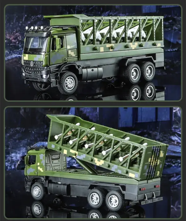 1:35 Alloy Military Truck Model Vehicle - Image 3