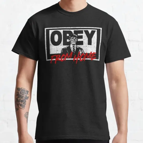Retro Obey Graphic Tee for Men S-6XL - Image 8