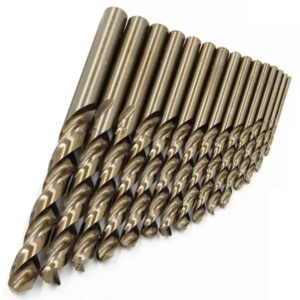15pc M35 Cobalt Twist Drill Bit Set - Image 2