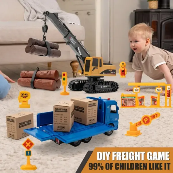 6-Channel RC Construction Vehicles Set for Kids - Image 2
