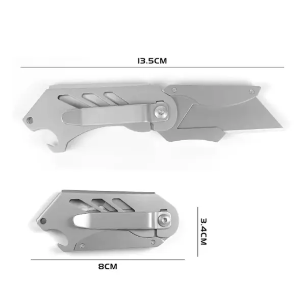Stainless Steel Folding Utility Knife SK5 Blade - Image 4