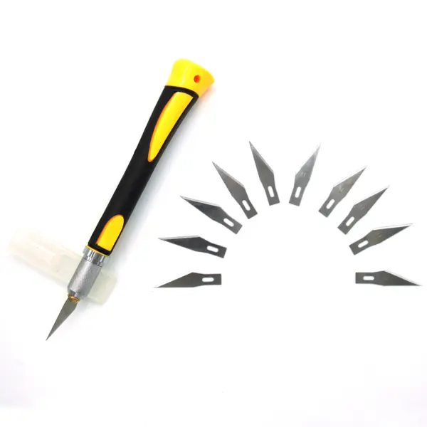 Non-slip Metal Scalpel with 10 SK5 Blades - Image 19