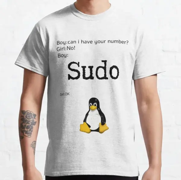 Funny Linux Programmer T-Shirt for Men
