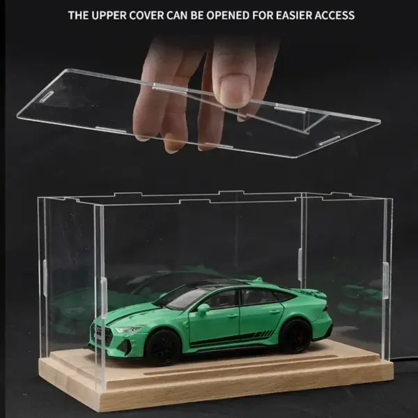 Acrylic Car Model Display Case with LED Light - Image 2