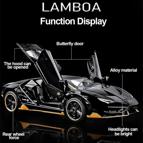 1:32 Lambo LP770-4 Alloy Model Car - Image 2