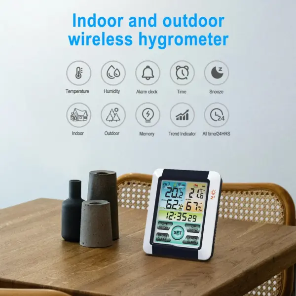 Wireless Indoor Outdoor Temperature Humidity Meter - Image 2