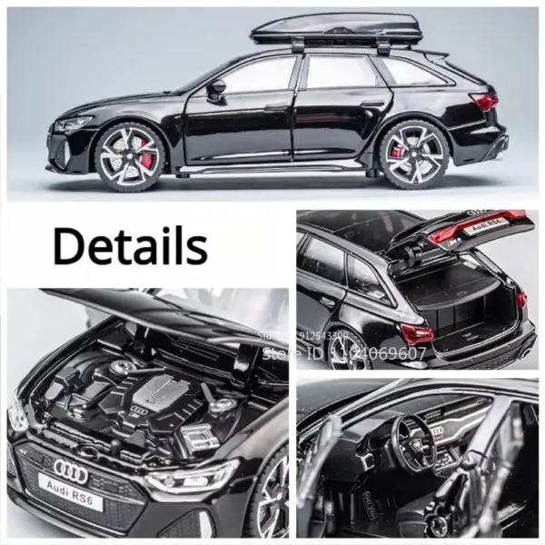 1/32 RS6 Car Model Diecast with Sound and Light - Image 3