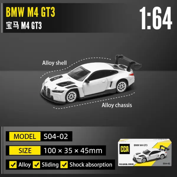 1:64 BMW M4 GT3 Diecast Model Car - Image 16