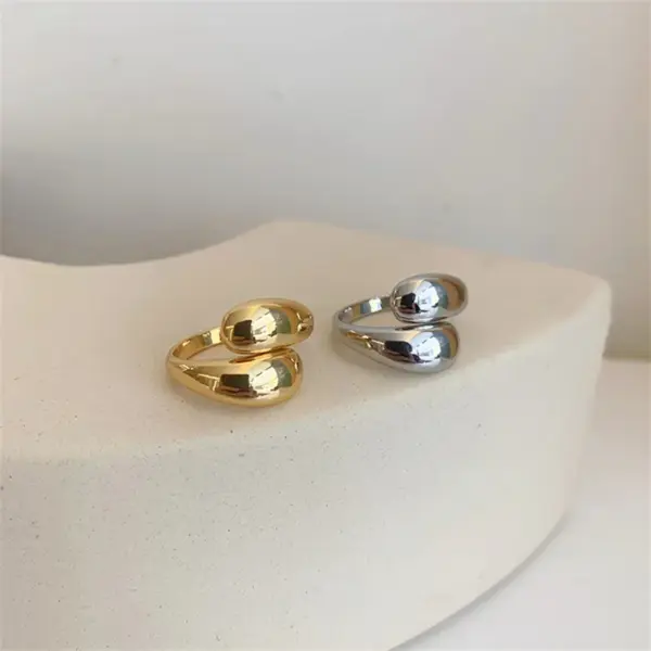 Bold Gold Silver Plated Dome Ring for Women - Image 5