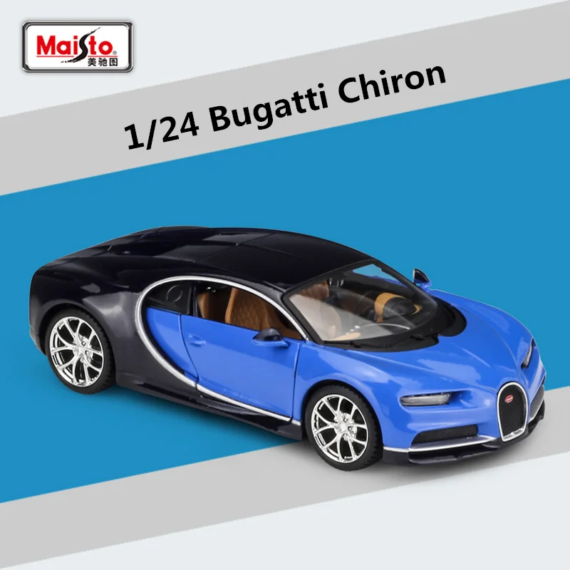 1:24 Bugatti Veyron Chiron Diecast Model Car 7 1:24 Bugatti Veyron Chiron Diecast Model Car - Image 7
