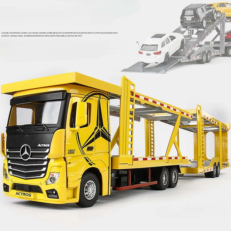 1:24 Mercedes Benz Double-Layer Transport Truck 9 1:24 Mercedes Benz Double-Layer Transport Truck - Image 9