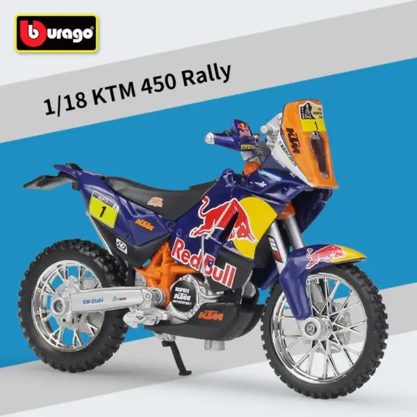 1:18 KTM 450 SX-F Factory Edition Motorcycle Model - Image 8