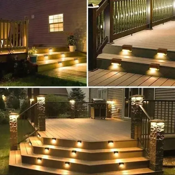 Solar LED Deck and Step Lights Set - Image 4