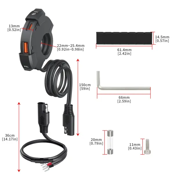 30W Waterproof USB Charger for Motorcycles - Image 7
