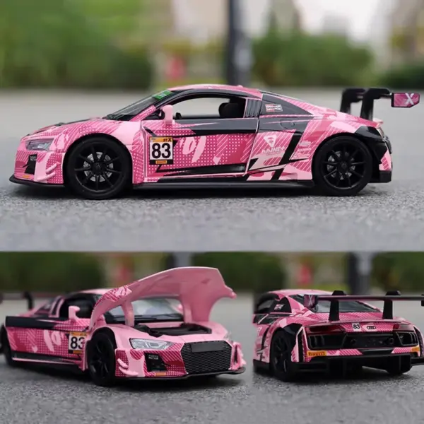 1:32 Audi R8 Bentley GT3 Diecast Model Car - Image 6
