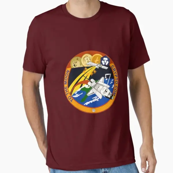 Crypto Coin to the Moon Cotton T-Shirt - Image 9
