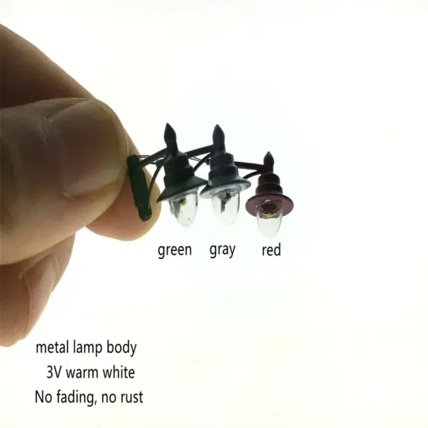 1/87 HO Scale Mini Wall Mount Street Lamp Set - Image 5