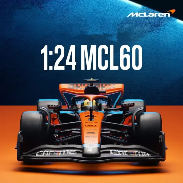1:24 Scale MCL60 2023 Diecast Formula 1 Model - Image 2