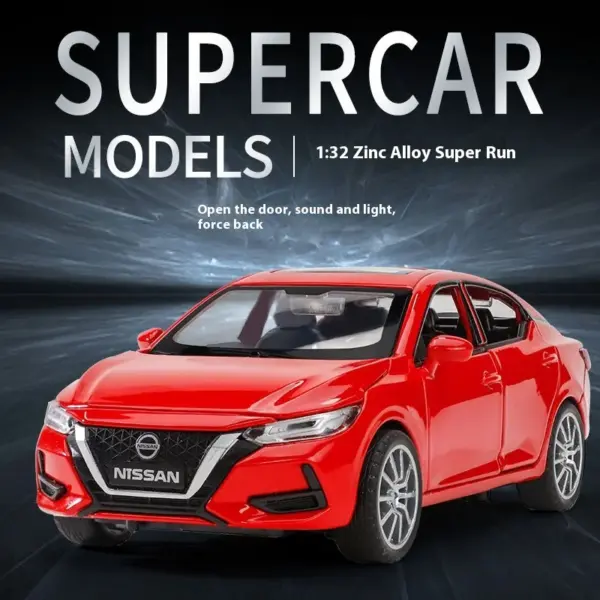 1:32 Nissan Sylphy Diecast Metal Car Model - Image 3
